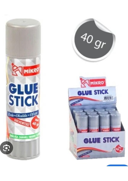 Glue Stick 40 Gram 12 Adet