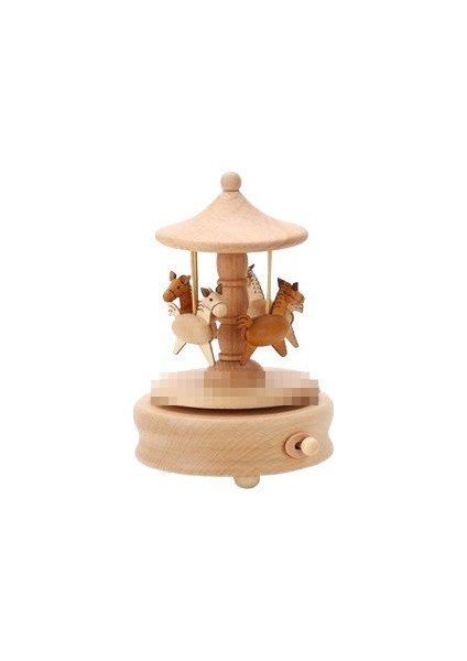Çocuklar Için Ahşap Müzik Kutusu Atlı Karınca (Yurt Dışından)