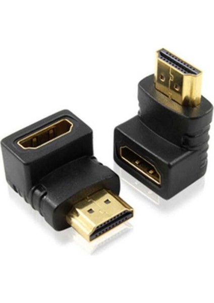 90 Köşe Dirsek Erkek-Dişi HDMI Çevirici