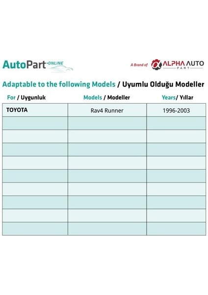Toyota Rav4 Runner Için Arka Çamurluk Klipsi - 1 Adet fırsatları