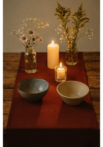 Bordo Şık Masa Runnerı 50X150 cm – Modern ve Zarif Masa Örtüsü Runner fiyatları