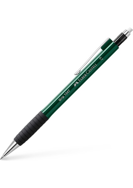 Grip 1345/47 Versatil Kalem, 0.7 mm, Koyu Yeşil, Ergonomik Tutuş, Yaylı Uç, Uzun Silgi