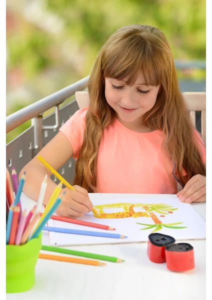 Grip Boya Kalemi Tin 48'li, Ergonomik Gövde, Metal Kutulu