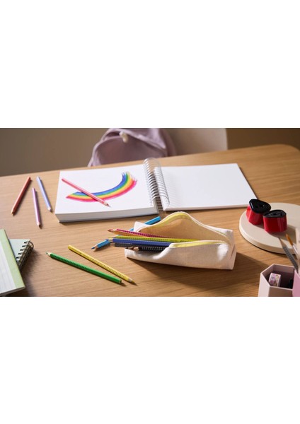 Grip Boya Kalemi Tin 48'li, Ergonomik Gövde, Metal Kutulu