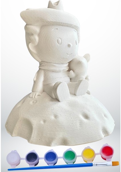 Küçük Prens Figürü 3D Taş Çocuk Boyama Etkinliği modelleri