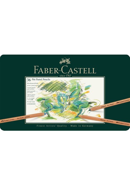 Pitt Pastel Boya Kalemi 36 Renk,Yüksek Pigmentli,Solmaya Karşı Dayanıklı,4.3 mm Uç