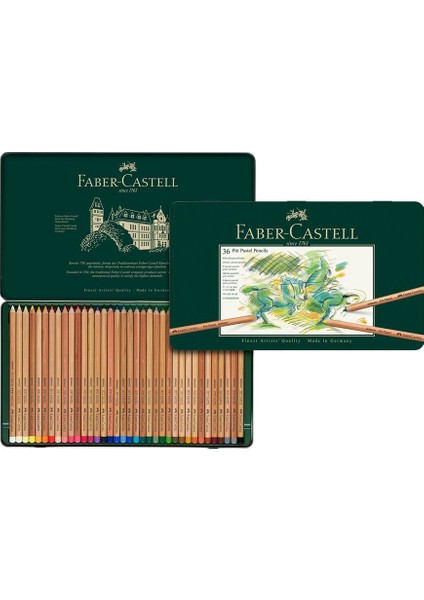 Pitt Pastel Boya Kalemi 36 Renk,Yüksek Pigmentli,Solmaya Karşı Dayanıklı,4.3 mm Uç modelleri