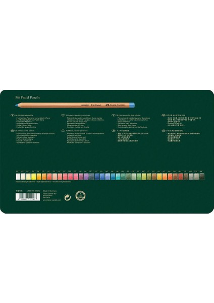 Pitt Pastel Boya Kalemi 36 Renk,Yüksek Pigmentli,Solmaya Karşı Dayanıklı,4.3 mm Uç fırsatları
