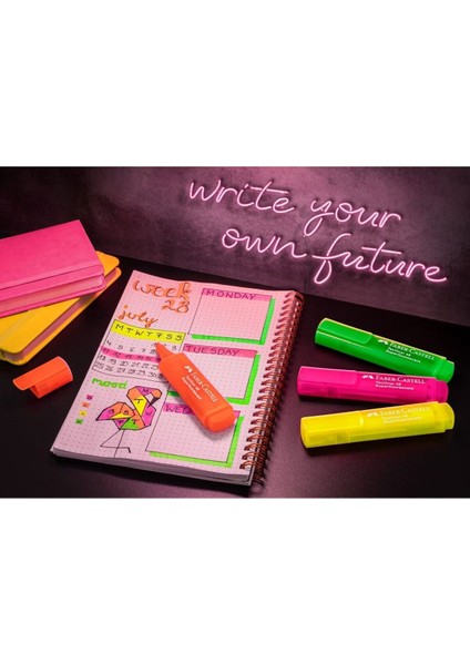 Textliner 46 Şeffaf Gövde GenZ 4'lü Fosforlu Kalem Seti, Su Bazlı Mürekkep, Ergonomik Tasarım fiyatları