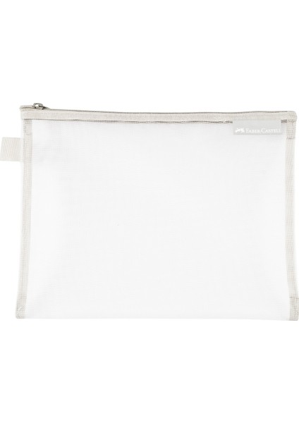 B5 Mesh Fermuarlı Dosya,Gri,Şık ve Dayanıklı Dosya