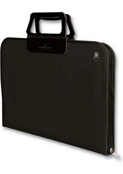28x38 Cm Siyah Proje Çantası,Geniş İç Hacim, Ergonomik Taşıma Askılığı, PP Malzeme