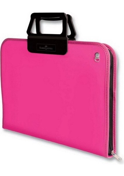 28x38 Cm Pembe Proje Çantası,Geniş İç Hacim, Ergonomik Taşıma Askılığı, PP Malzeme
