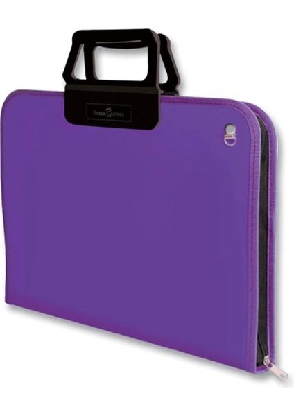 38x55 cm Mor Proje Çantası,Geniş İç Hacim, Ergonomik Taşıma Askılığı, PP Malzeme