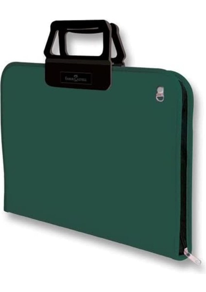 38x55 cm Koyu Yeşil Proje Çantası,Geniş İç Hacim, Ergonomik Taşıma Askılığı, PP Malzeme