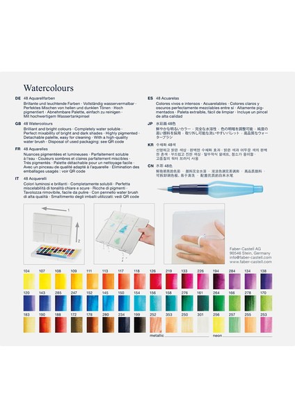 Creative Studio Tablet 48'li Suluboya,Kolay Pratik,Suda Çözünür, Yüksek Pigmentli modelleri