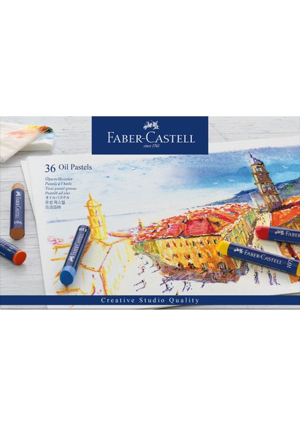 Goldfaber Yağlı Pastel 36'lı Yüksek Pigmentli Canlı Renkler