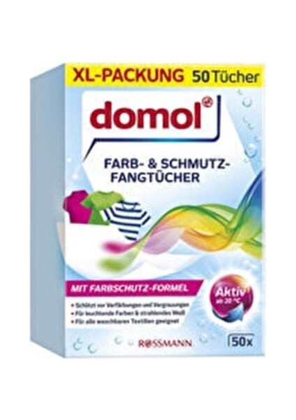 Renk Ayırıcı Mendil Çamaşır Makinesi İçin 50 Adet Parfümsüz 1 Katlı Rulo