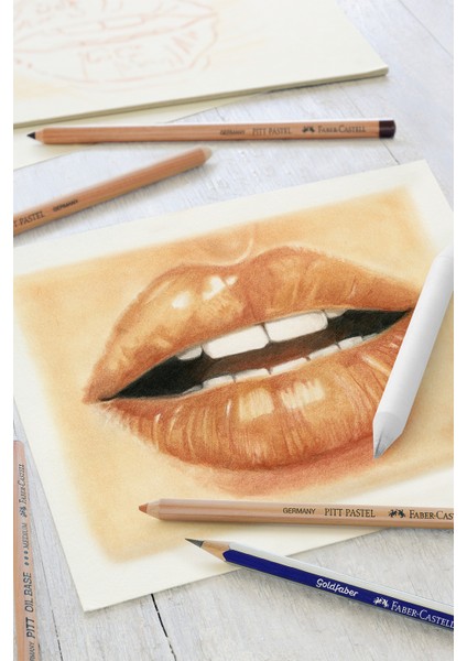 Klasik Sketch Seti 6 Parça, Goldfaber 2B Kalem, Pitt Monochrome, Pitt Pastel, Karıştırma Kalemi fiyatları