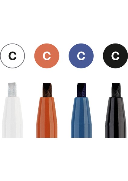 Pitt Kaligrafi Çizim Kalemi Seti 4’lü,2 mm Kesik Uç,Kalıcı Hint Mürekkebi, Solmaya Dayanıklı, 4 Renk fiyatları