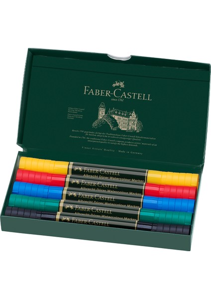 Albrecht Dürer Suluboya Markör Seti 5’li, Çift Uçlu, Yüksek Pigmentli Mürekkep,Keçe Uç fiyatları