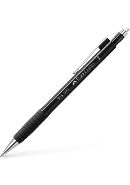 Grip 1345 Versatil Kalem, 0.5 mm, Siyah 2022, Silgili, Saklanabilir Metal Uç, Ergonomik Tutuş