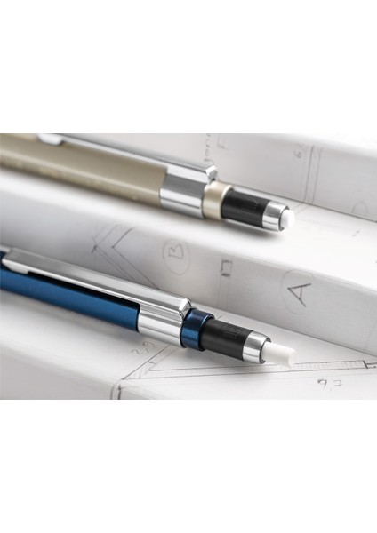 TK Fine Vario LUX Versatil Kalem, 0.7 mm, Indigo, Ayarlanabilir Metal Uç, Sertlik Göstergeli
