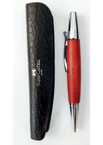 E-Motion Tükenmez Kalem, Krom/Ahşap Gövde, Mekanizmalı, Kahverengi, B Uç fiyatları