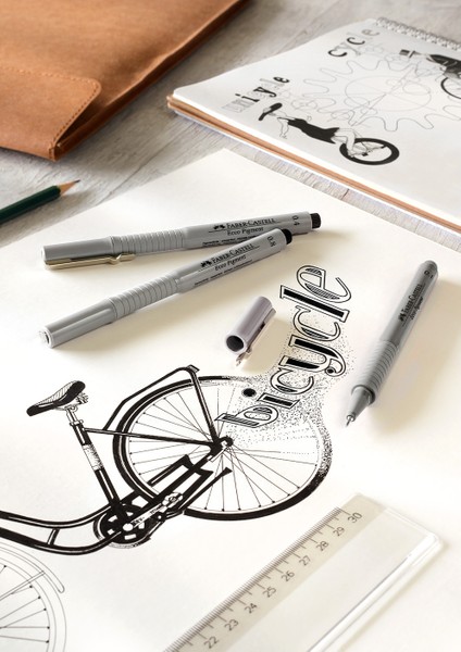 Ecco Pigment Set 8'li 0.05 0.1 0.2 0.3 0.4 0.5 0.6 07 Uç Ergonomik Tutuş Su Geçirmez Mürekkep modelleri