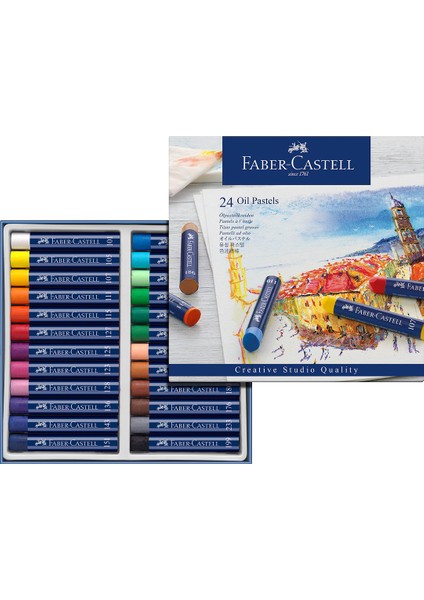 Goldfaber 24 Renk Yağlı Pastel Boya Seti Yüksek Kalite ve Dayanıklılık fiyatları