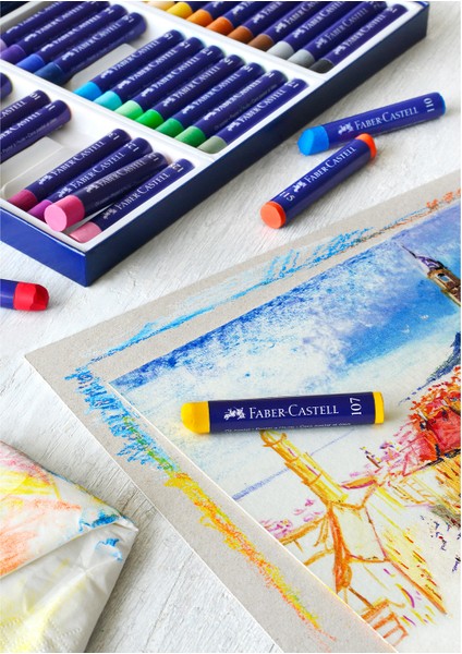 Goldfaber 24 Renk Yağlı Pastel Boya Seti Yüksek Kalite ve Dayanıklılık fırsatları