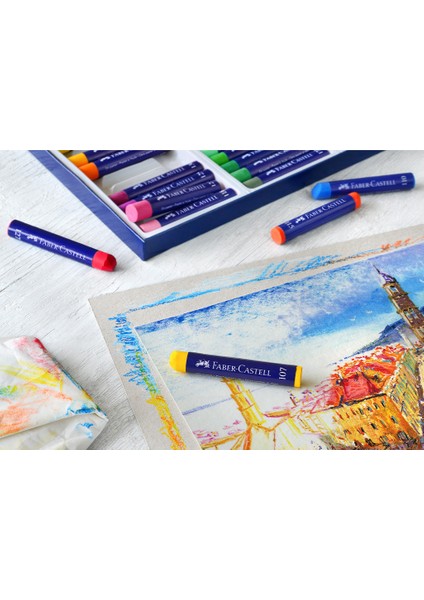 Goldfaber 24 Renk Yağlı Pastel Boya Seti Yüksek Kalite ve Dayanıklılık indirimleri
