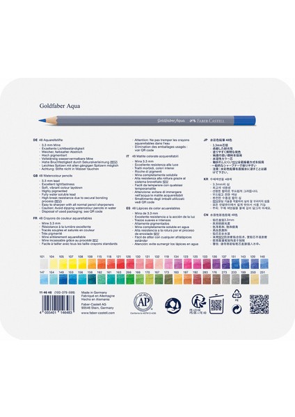 Faber Castell Goldfaber Aqua Boya Kalemi, 48 Renk