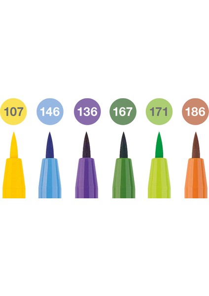 Pitt Artist Pen Fırça Uçlu Kalem Seti, 6'lı Yaz, Işığa Dayanıklı, Su Geçirmez, Kalıcı Mürekkep fiyatları