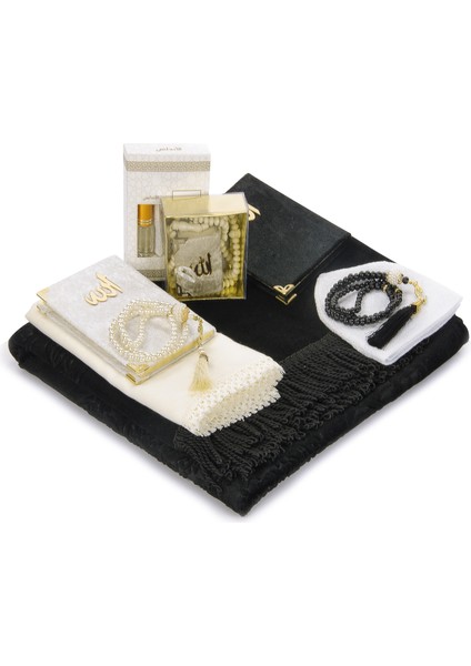 Özel Pvc Kutu Çeyizlik Hediyelik Ibadet Seti Siyah modelleri