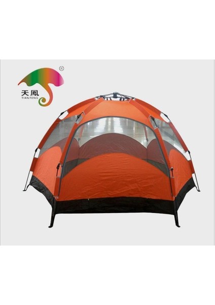 Tam Otomatik 10-12 Kişilik Kamp Çadırı | Çift Katmanlı, Su Geçirmez, Kolay Kurulum (320×320×170 Cm)