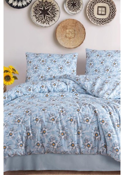 Gökçil Tek Kişilik Nevresim Takımı Mavi