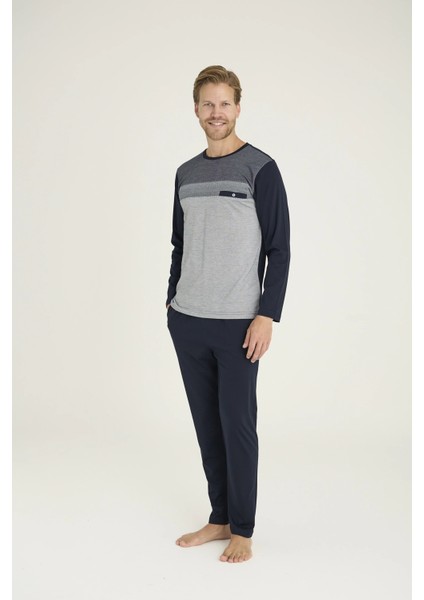 Kocabey 9217 Erkek O.yaka Flato Cepli Pijama Takım