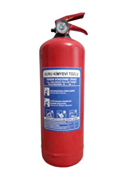 2 kg Kuru Kimyevi Toz Yangın Tüpü 4 Yıl Garanti Askı Aparatı ile Güvenli Kullanım modelleri