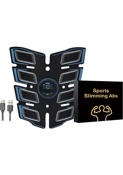 Ems Akıllı Karın Kası Yaması Fitness Ekipmanı Mikro Elektrikli Karın Kemeri Karın Fitness Cihazı (Yurt Dışından)