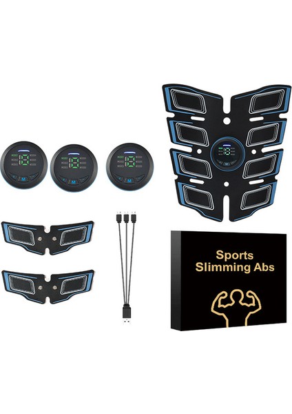 Ems Akıllı Karın Kası Yaması Fitness Ekipmanı Mikro Elektrikli Karın Kemeri Karın Fitness Cihazı (Yurt Dışından)