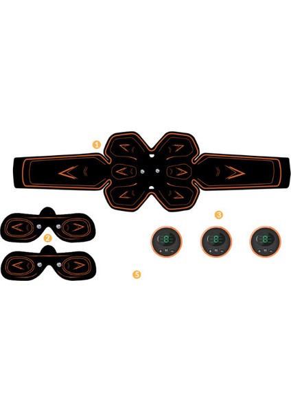 Ems Akıllı Karın Kası Yaması Karın Kası Fitness Aleti Ev Karın Kası Antrenman Aleti Karın Kası Fitness Aleti (Yurt Dışından)