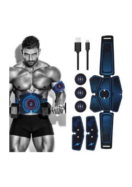Ems Akıllı Karın Kası Yaması Karın Kası Fitness Aleti Ev Karın Kası Antrenman Aleti Karın Kası Fitness Aleti (Yurt Dışından)