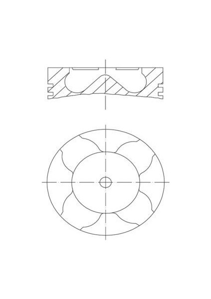 0400500 - x Motor Piston Segman Std P206-P307-C3-FIESTA 1.4 Hdı-Tdcı Dw4 16V 73.70