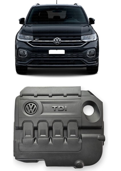 Volkswagen T-Cross 2019-2024 Uyumlu (Clha-Clhb) 1.6 Dizel Motor Üst Plastik Kapak 04L103925
