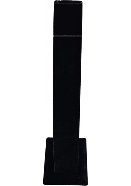 Dik Bileklik Standı Süet Tekli Lastikli Siyah (24 Cm)