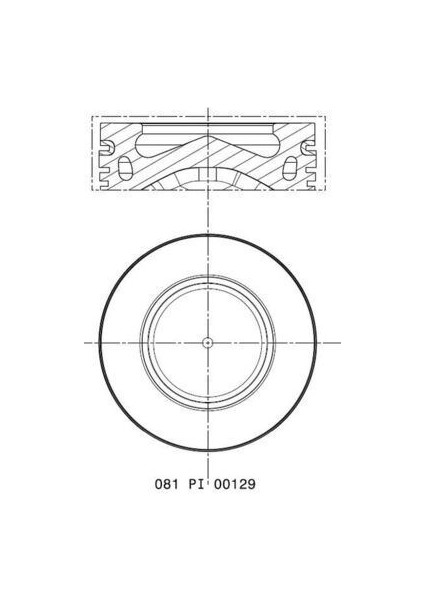 081PI00129000 - Pıston Segman 78.00MM Bmw N47 D16 F20 Mını R55 R56 R57 R60 R61