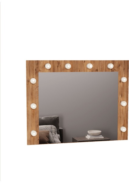 DF06101 Raflı Dekoratif Kulis Işıklı Duvar Aynası Makyaj Aynası fırsatları