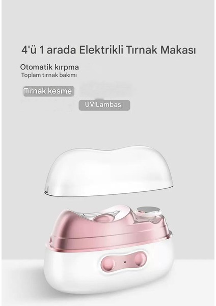 Şarjlı Akıllı Tırnak Makası Törpü Cihazı Manikür Makinesi Tırnak Bakım Cihazı