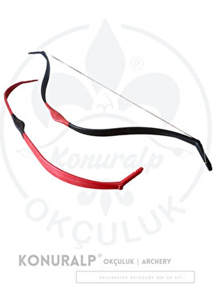 Konuralp Geleneksel Okçuluk Seti 6 Ok ile 10-20 lbs Başlangıç Yayı 120 cm Uzunluk