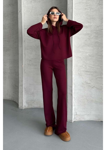 Modal Eşofman Takımı Bordo - 27714 modelleri